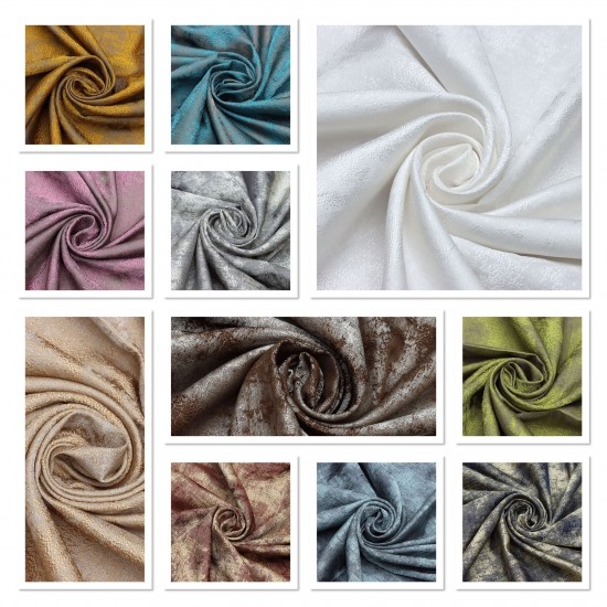 Barcelona Color Chart Wholesale Jacquard Background Curtain Fabrics Living Room and Bedroom Curtains 26 Models 100% Polyester